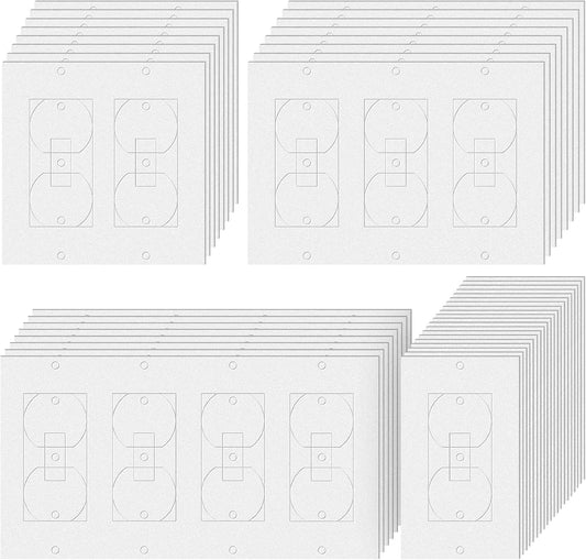 74-Pack Wall Plate Insulation Gaskets for Electrical Switch Covers - Insulating Weatherproof Pads without Adhesive Foam - Draft Sealers for Outlet Insulation