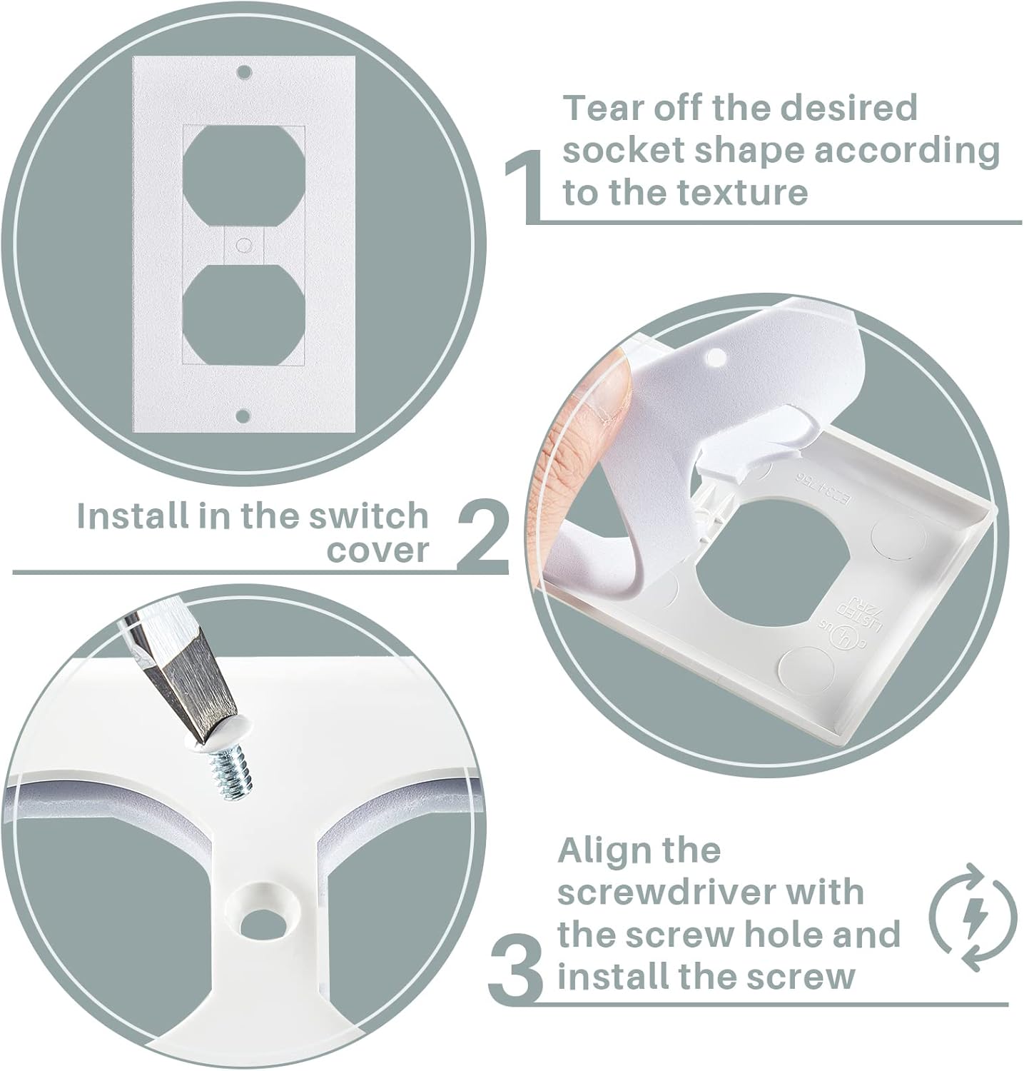 74-Pack Wall Plate Insulation Gaskets for Electrical Switch Covers - Insulating Weatherproof Pads without Adhesive Foam - Draft Sealers for Outlet Insulation