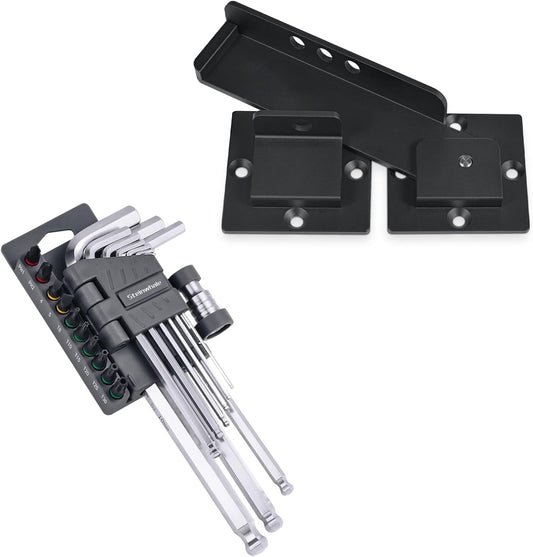 7.5" Heavy Duty Aluminum Flip Gate Latch Lock with Padlock Hole & Allen Wrench Set