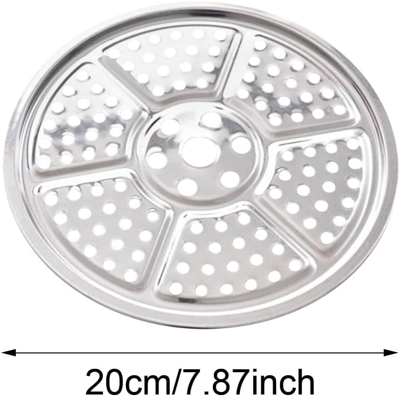 7.87" Stainless Steel Steamer Rack Stand for Pressure Cooker and Canning - Durable Pot Insert with Holes for Kitchen Cooking by ECYC Ltd