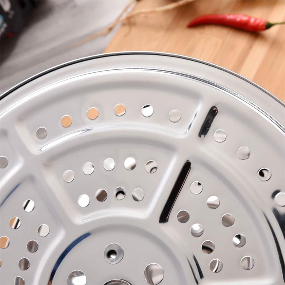 7.87" Stainless Steel Steamer Rack Stand for Pressure Cooker and Canning - Durable Pot Insert with Holes for Kitchen Cooking by ECYC Ltd