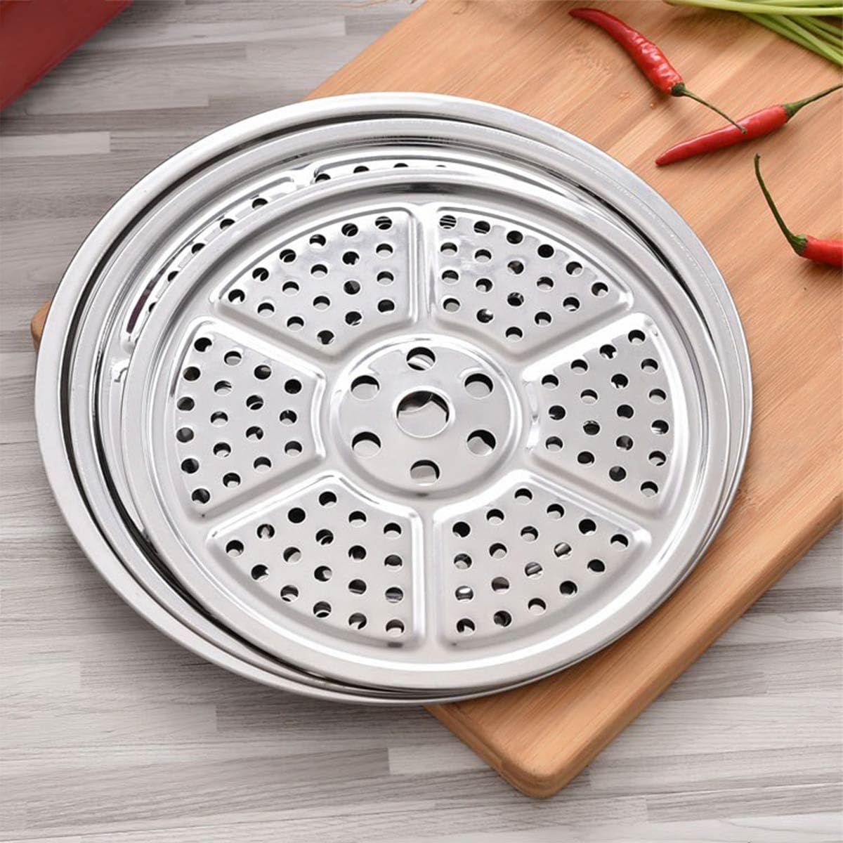 7.87" Stainless Steel Steamer Rack Stand for Pressure Cooker and Canning - Durable Pot Insert with Holes for Kitchen Cooking by ECYC Ltd