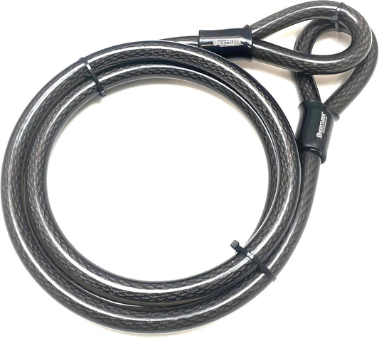 8 Foot Long 20mm High Security Dual Loop Colossal Cable by SCOTTLOCK (3/4" Thick - Largest in USA)