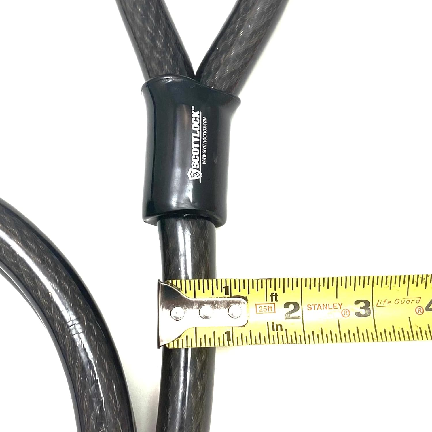 8 Foot Long 20mm High Security Dual Loop Colossal Cable by SCOTTLOCK (3/4" Thick - Largest in USA)