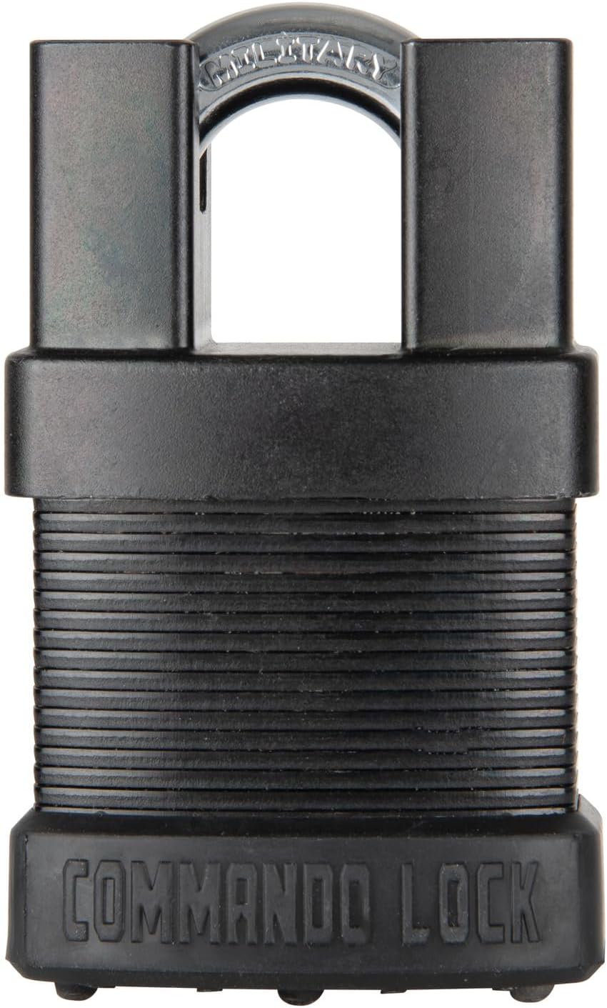 8 ft Military Grade Cable Lock & Bolt Cutter Proof Padlock Set - Commando Lock Full Spectrum Security