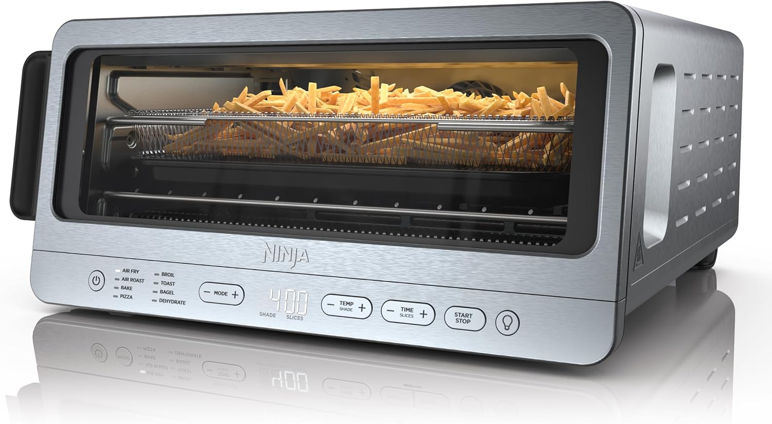 8-in-1 Ninja Flip Toaster Oven & Air Fryer with Large Capacity, Space-Saving Flip Up Design, Stainless Steel Finish, 1800 Watts (Model SP151)