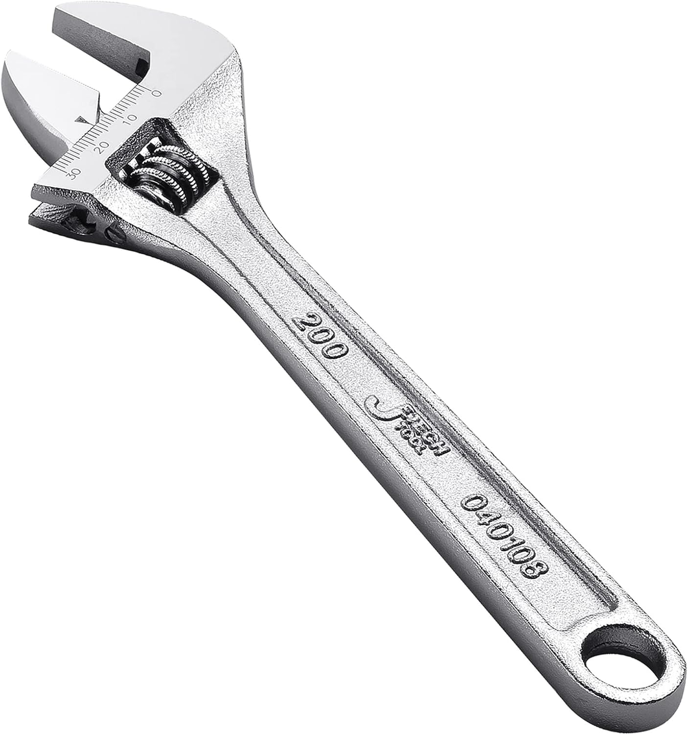 8 Inch Adjustable Wrench with Wide Caliber Opening - Professional Shift Spanner by Jetech