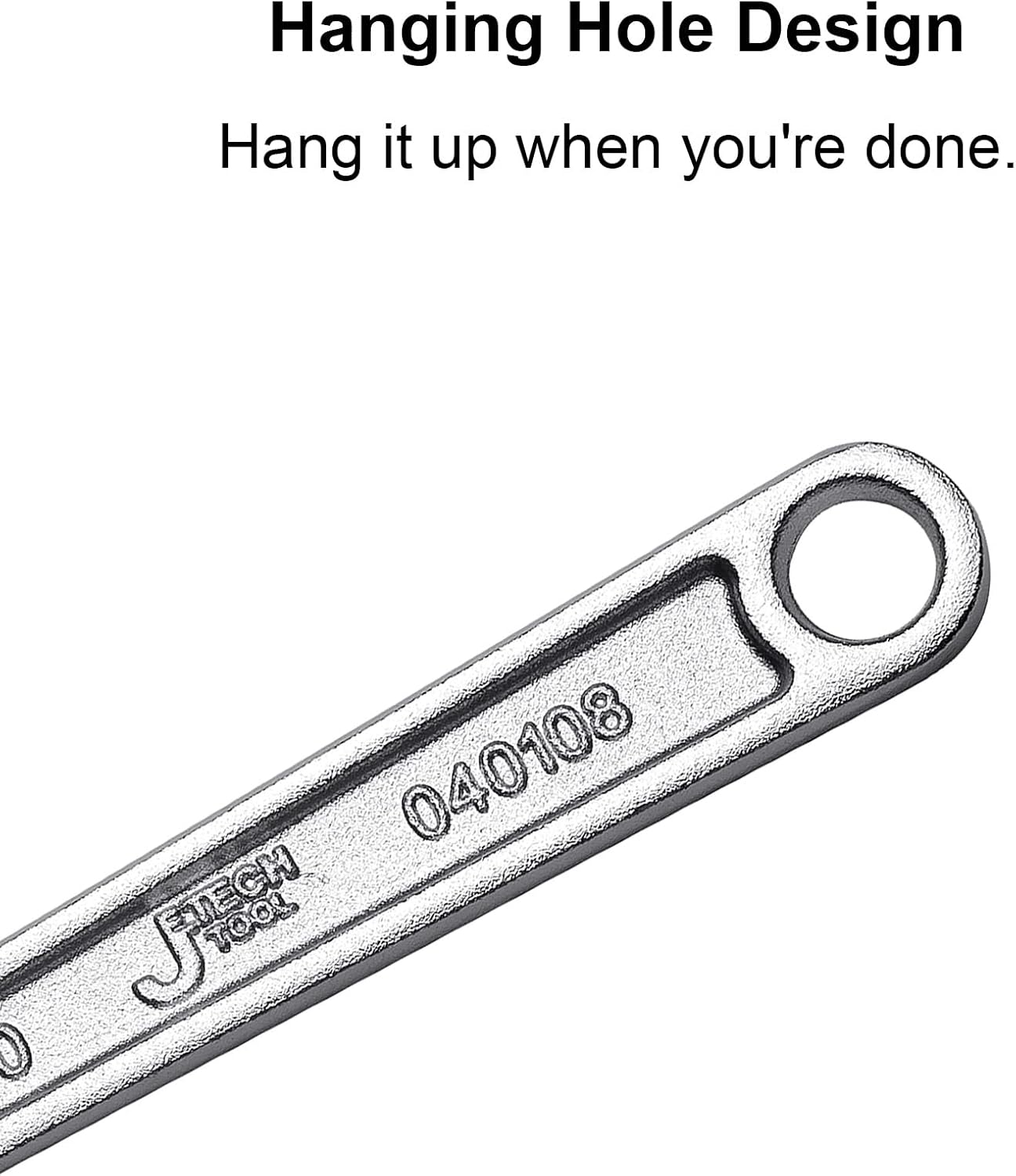 8 Inch Adjustable Wrench with Wide Caliber Opening - Professional Shift Spanner by Jetech