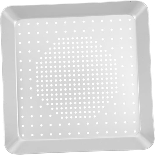 8-Inch Aluminum Pizza Pan Oven Baking Tray with Holes for Crispy Pizza - Kitchen Baking Supply