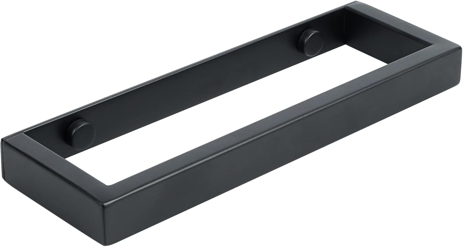 8-Inch Matte Black Stainless Steel Towel Bar for Bathroom Wall Mount - Alise GJF020-B