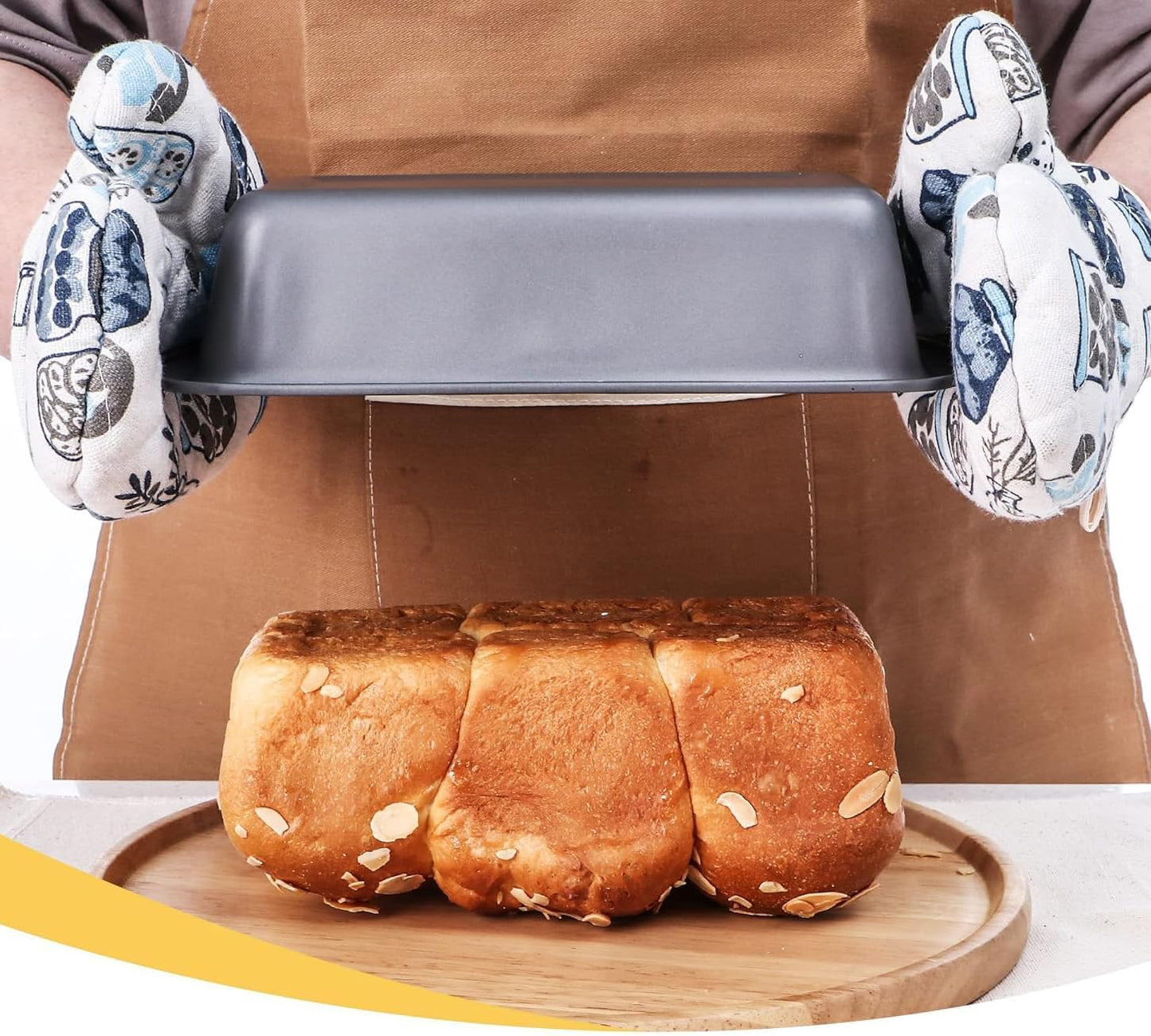 8-Inch Rectangular Non-Stick Bread Toast Mold Pan - Black - GXHUANG