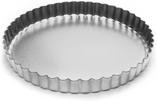 8-Inch Tin-Plated Steel Round Tartlet/Quiche Pan with Removable Bottom by Fox Run