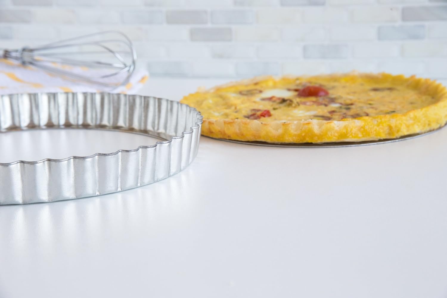 8-Inch Tin-Plated Steel Round Tartlet/Quiche Pan with Removable Bottom by Fox Run