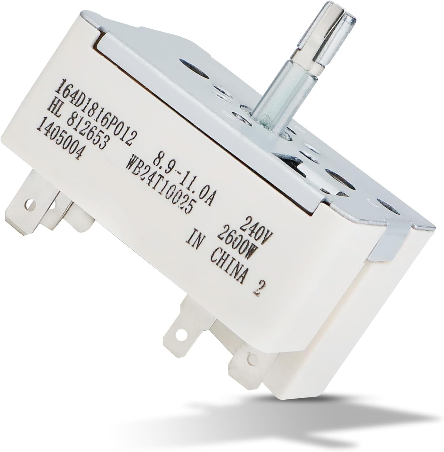 8 Inch WB24T10025 Surface Burner Control Switch Replacement for GE, Kenmore, Hotpoint Ranges - OEM Range Switch - 154510 AP2024072 PS236750
