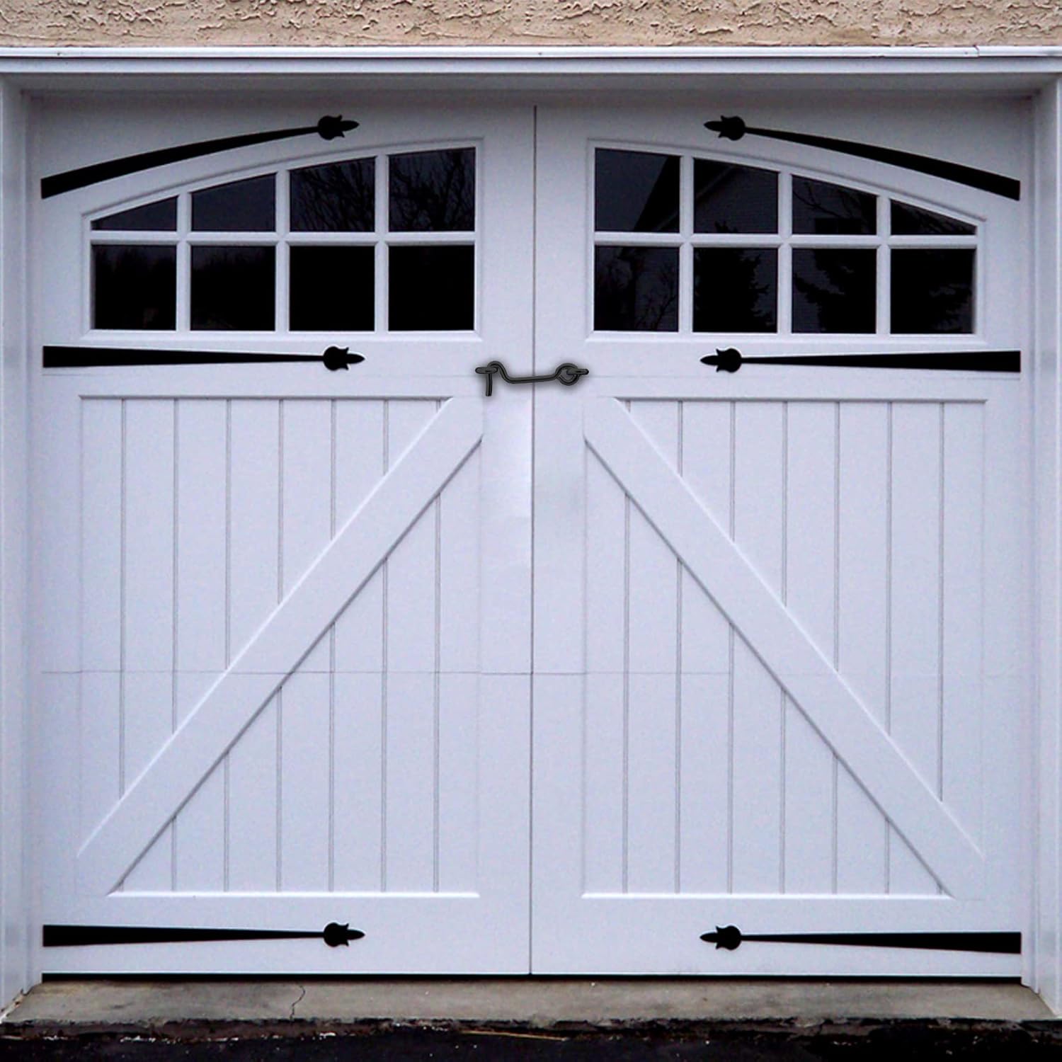 8 Pack 2 Inch Black Eye Swivel Window Latch with Mounting Screws - Steel Cabin Hook for Gate, Door, Wood