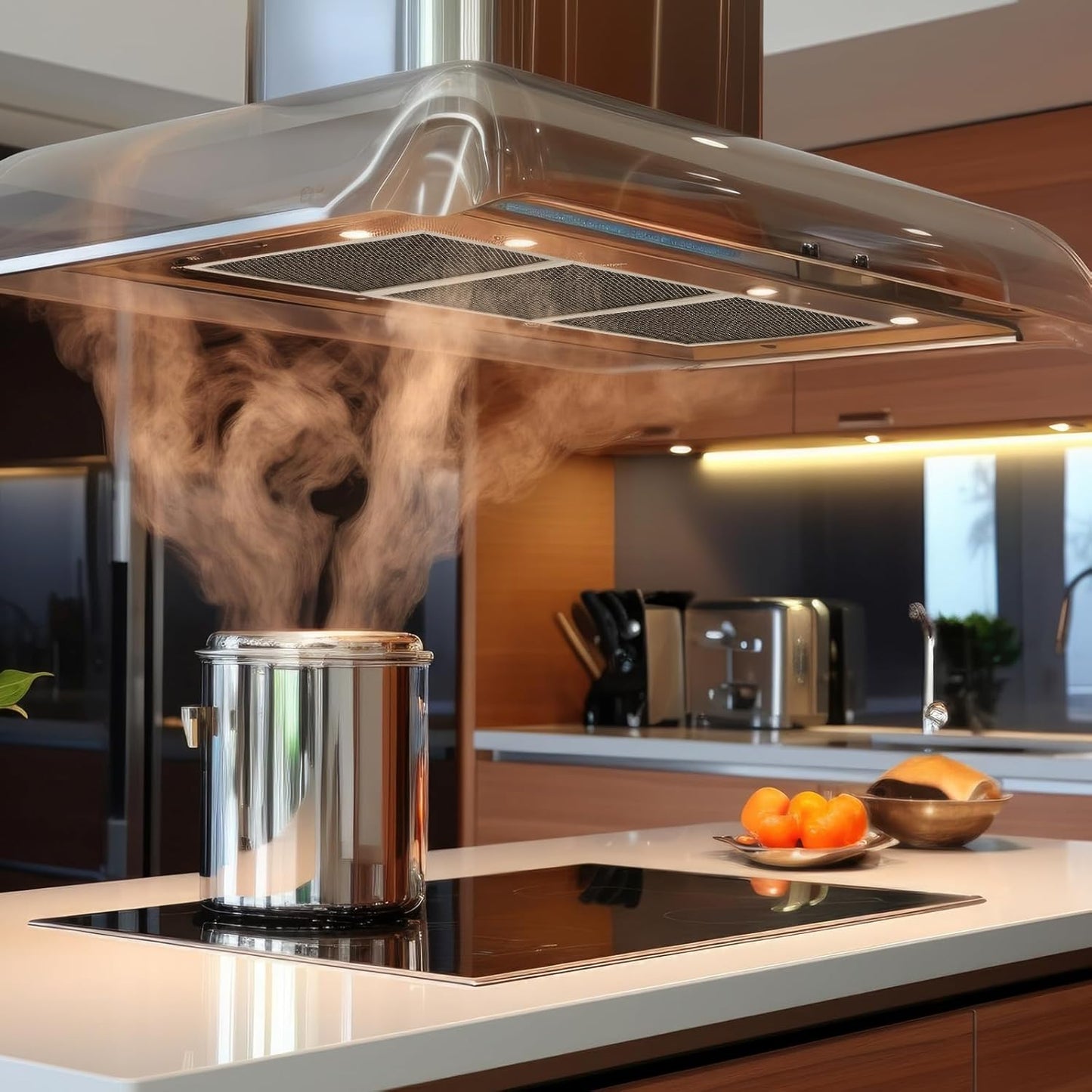 8-Pack Baquler Range Hood Filter Replacement Compatible with Broan Nutone 97007696 - Stove Vent Aluminum Mesh Charcoal Filter for Kitchen Air