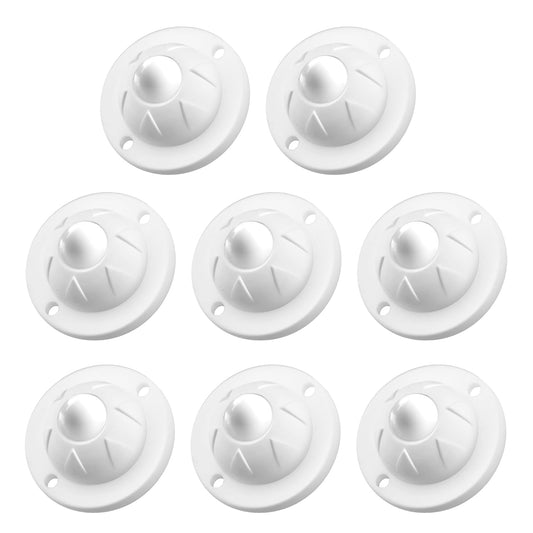 8 Pack PlusRoc Self Adhesive Caster Wheels for Appliances, 14LBS Load Capacity per Wheel, Mini Swivel Wheels for Stand Mixers and Air Fryers