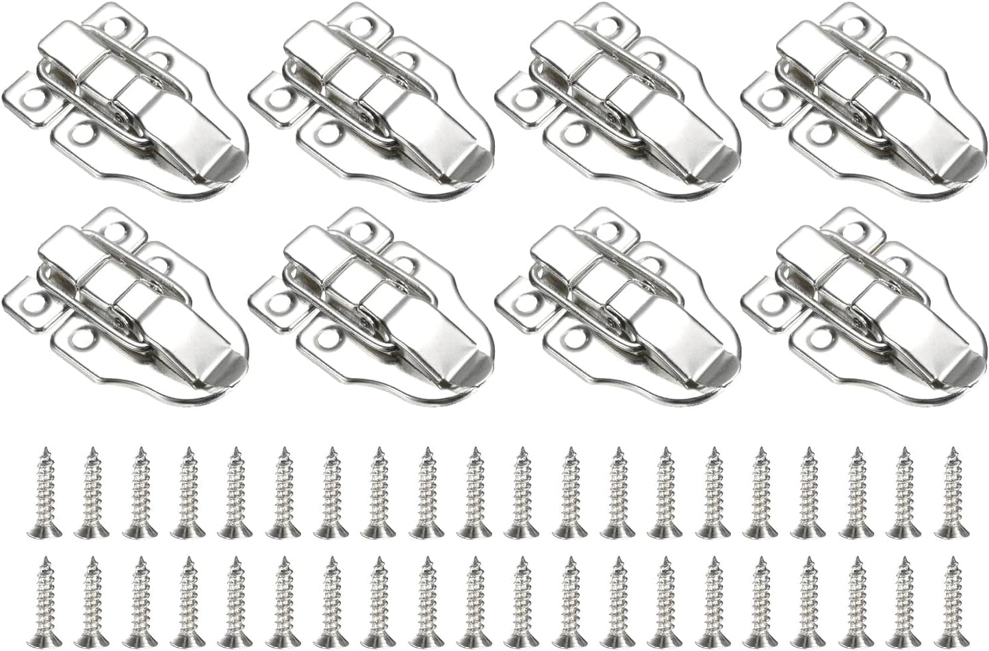 8 Pcs Duck-Billed Hasp Lock 60 x 40mm Retro Box Toggle Latch Metal Buckle for Jewelry Box Suitcase Toolbox Wooden Case