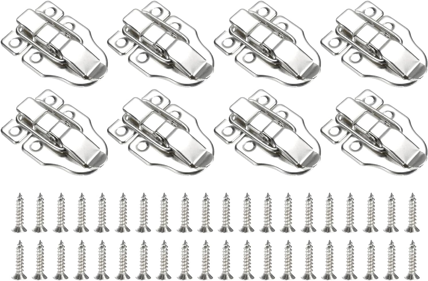 8 Pcs Duck-Billed Hasp Lock 60 x 40mm Retro Box Toggle Latch Metal Buckle for Jewelry Box Suitcase Toolbox Wooden Case