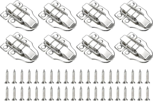 8 Pcs Duck-Billed Hasp Lock 60 x 40mm Retro Box Toggle Latch Metal Buckle for Jewelry Box Suitcase Toolbox Wooden Case