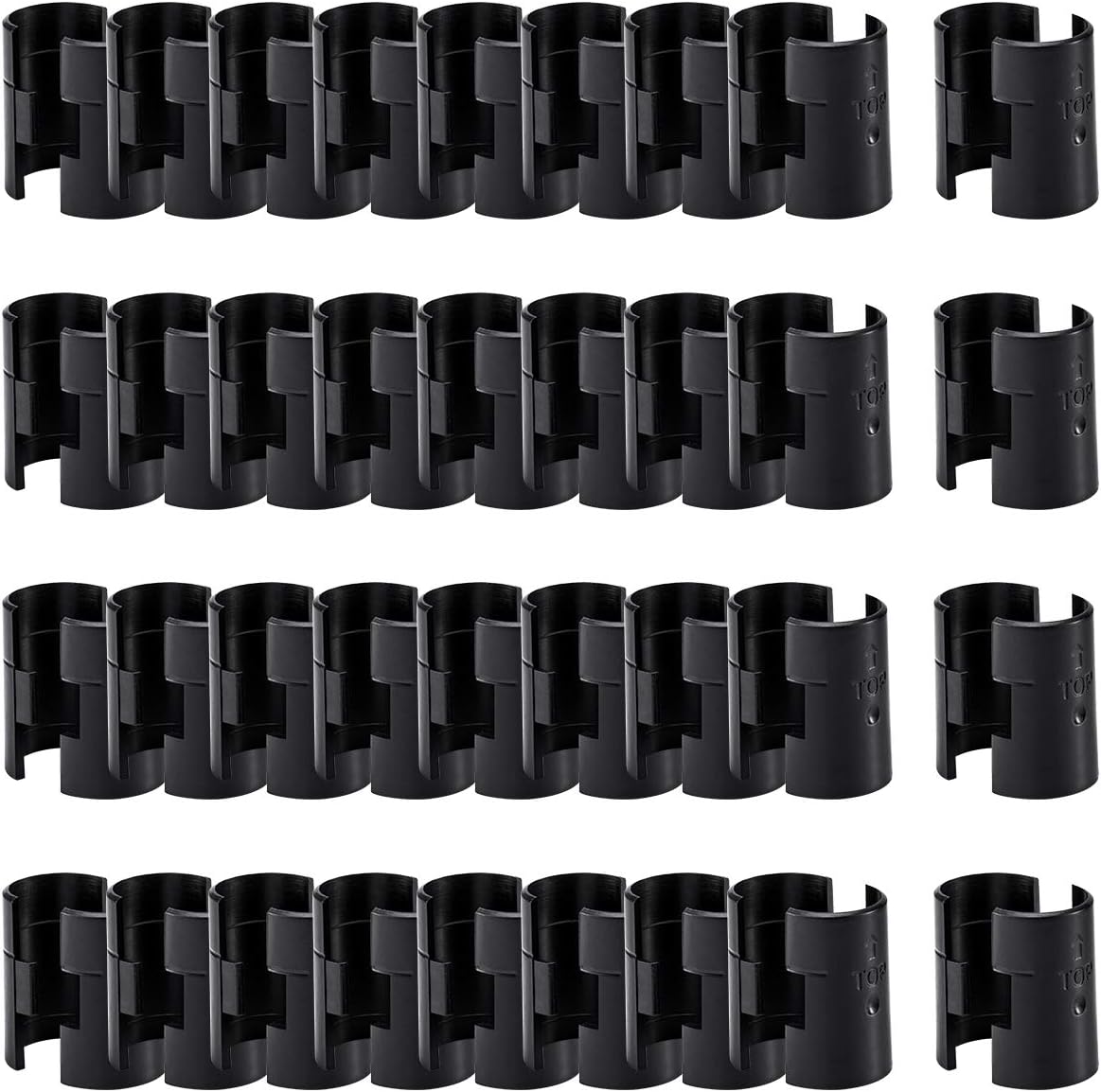 8 Pcs Wire Shelving Shelf Lock Clips for 1" Post - Replacement Parts for Wire Shelving System