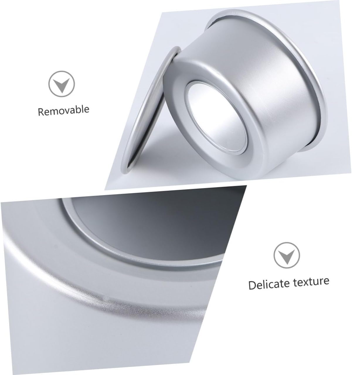 8 Piece Aluminum Alloy Baking Pan Set for Muffins, Cakes, Pies, and Pizza - Round Cake Tins, Bread Tins, and Pastry Moulds for Oven Use