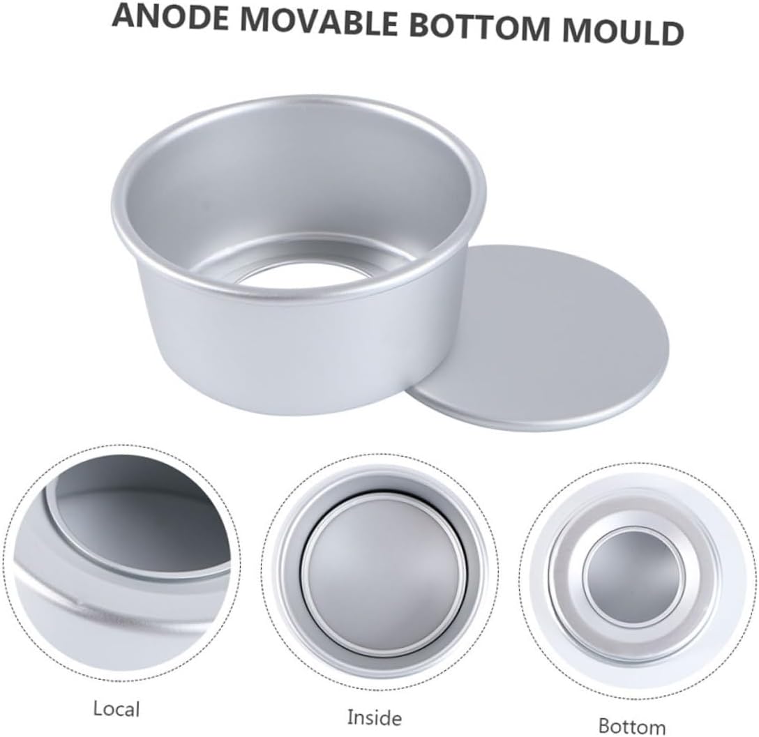 8 Piece Aluminum Alloy Baking Pan Set for Muffins, Cakes, Pies, and Pizza - Round Cake Tins, Bread Tins, and Pastry Moulds for Oven Use