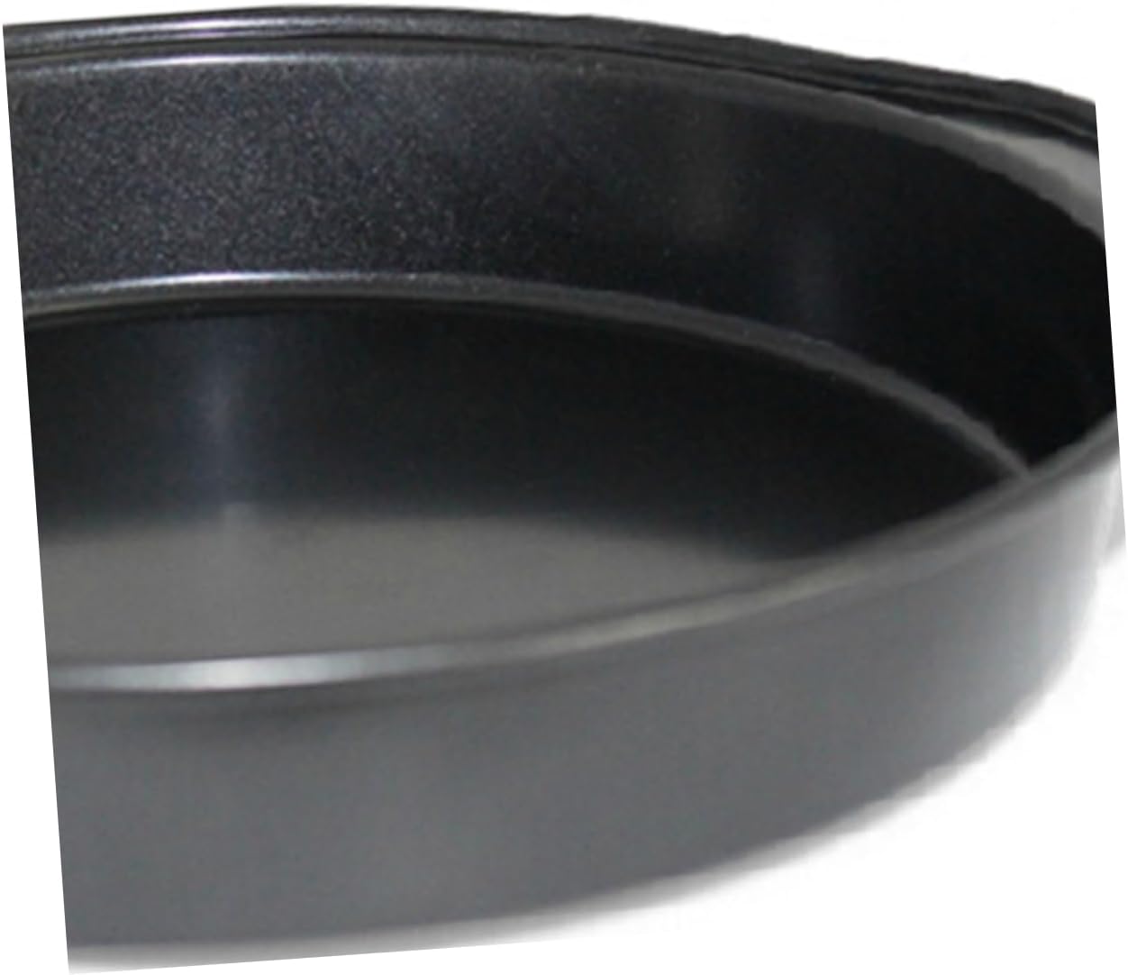 8-Piece Baking Aluminum Pan Set - Coupe Style, Non-Stick, Cake & Pizza Trays for Oven Roasting & Broiling - Black