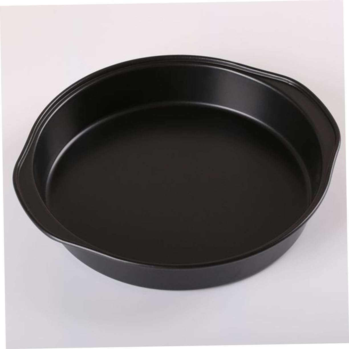 8-Piece Baking Aluminum Pan Set - Coupe Style, Non-Stick, Cake & Pizza Trays for Oven Roasting & Broiling - Black