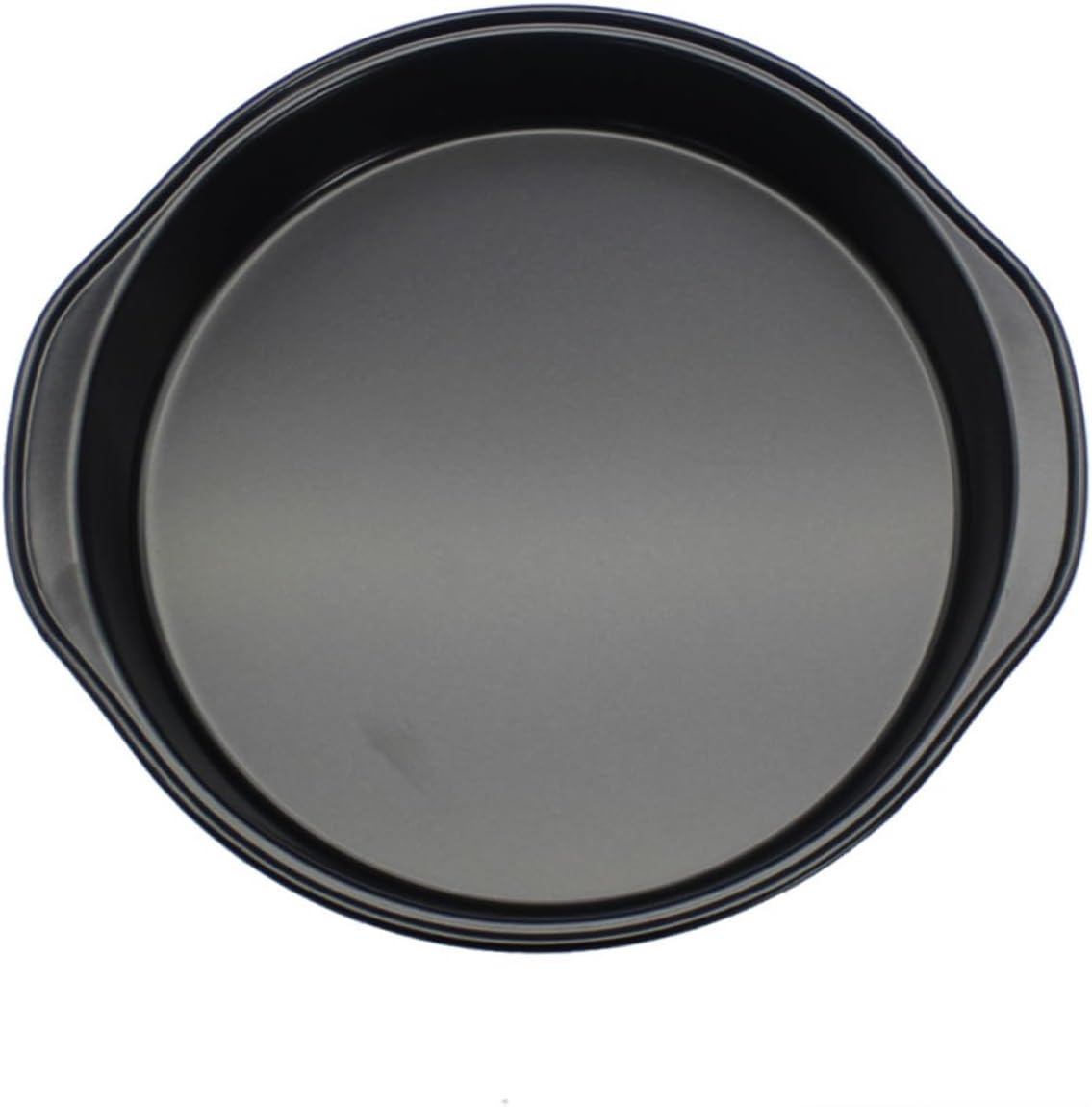 8-Piece Baking Aluminum Pan Set - Coupe Style, Non-Stick, Cake & Pizza Trays for Oven Roasting & Broiling - Black