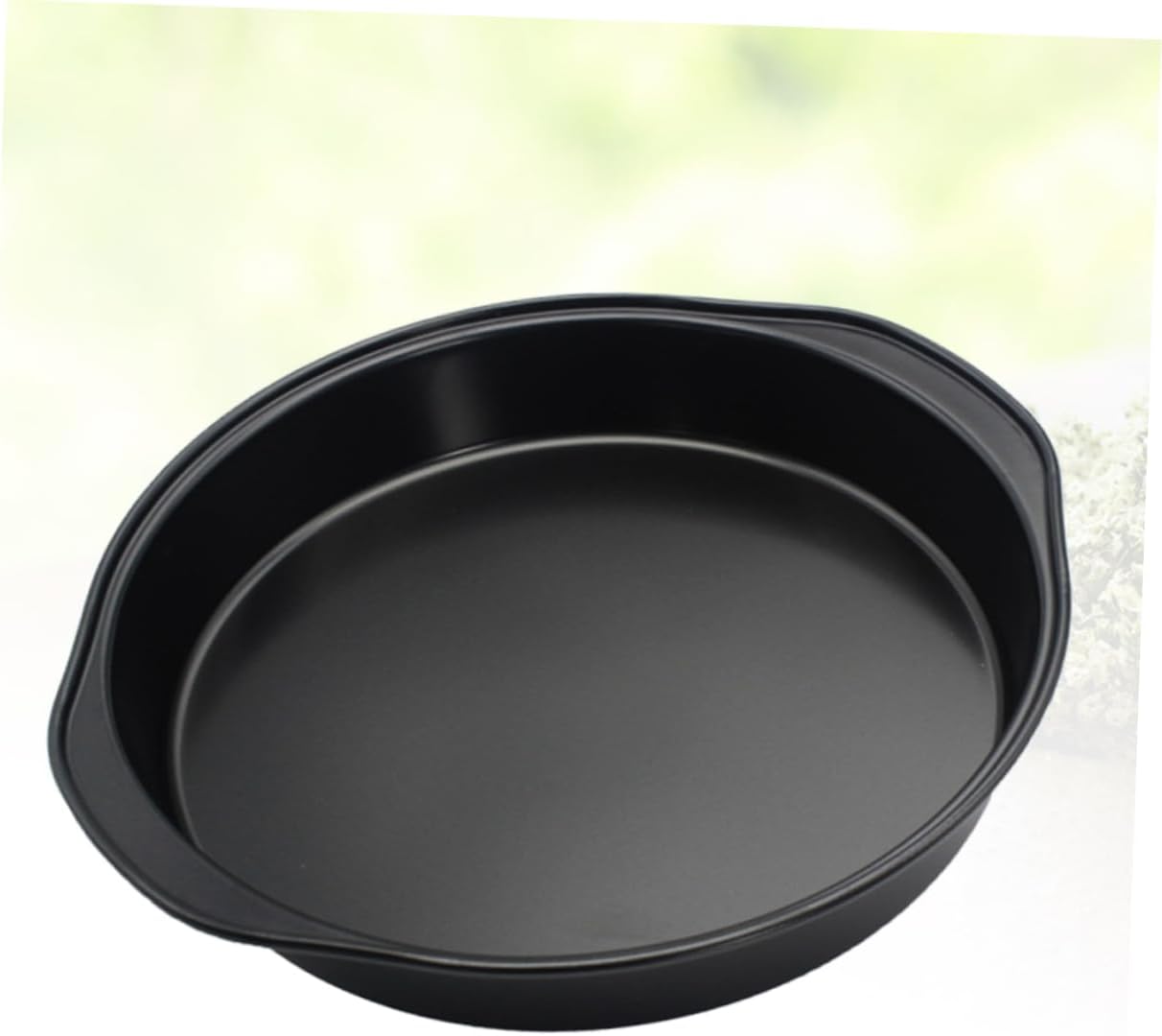 8-Piece Baking Aluminum Pan Set - Coupe Style, Non-Stick, Cake & Pizza Trays for Oven Roasting & Broiling - Black