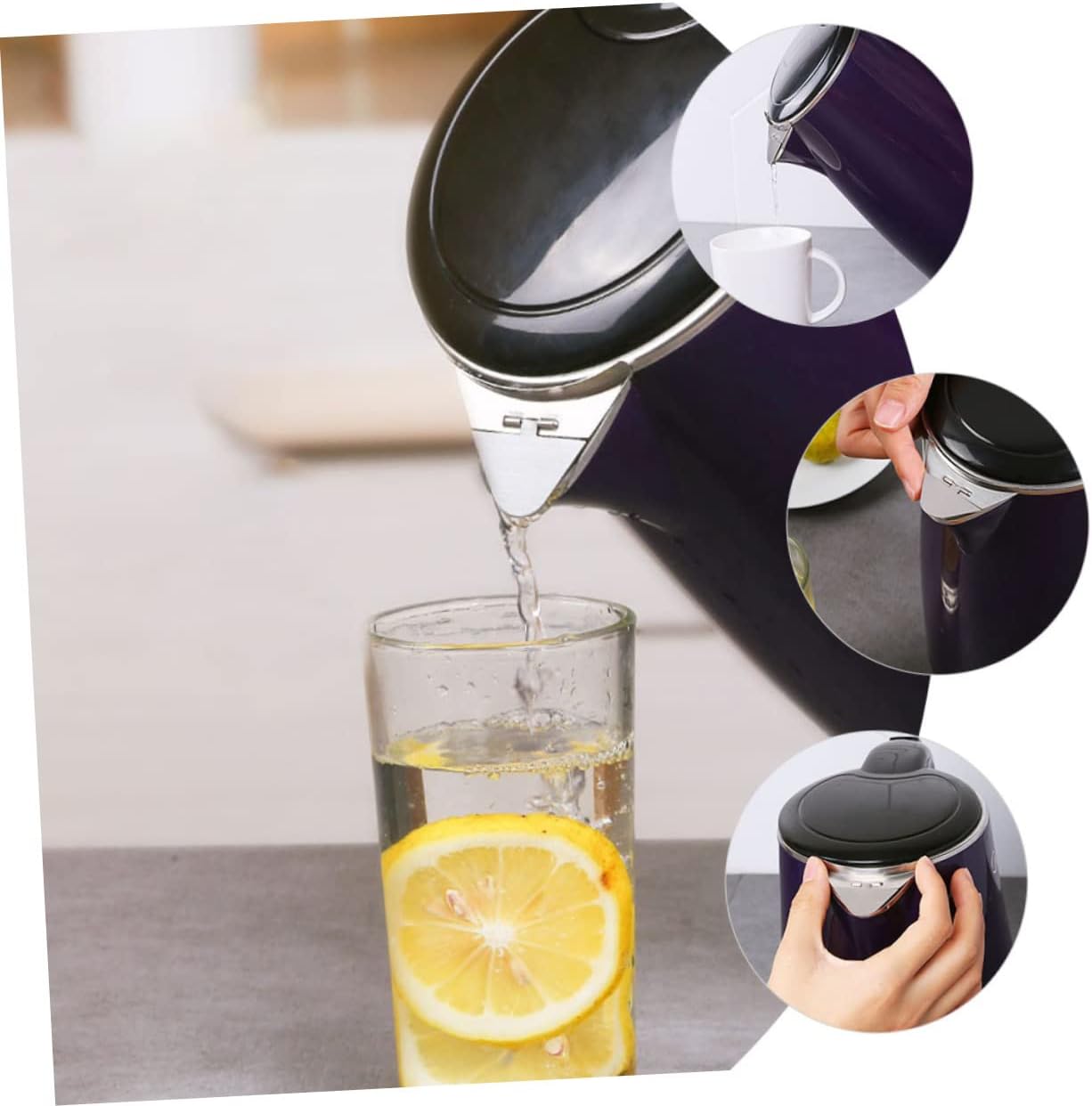 8 Piece Leakproof Kettle Spout Cover Set - Dust Covers for Electric Kettles - Triangle Design - Prevent Spills & Keep Your Kettle Clean