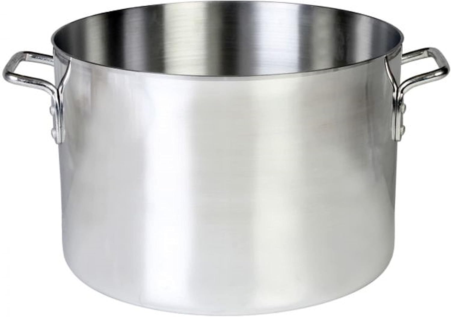 8 Quart Aluminum Sauce Pot with Mirror Finish - Versatile Cookware for Pasta, Soup, Stews, and Seafood - Ideal for Home and Restaurant Use - Dishwasher Safe