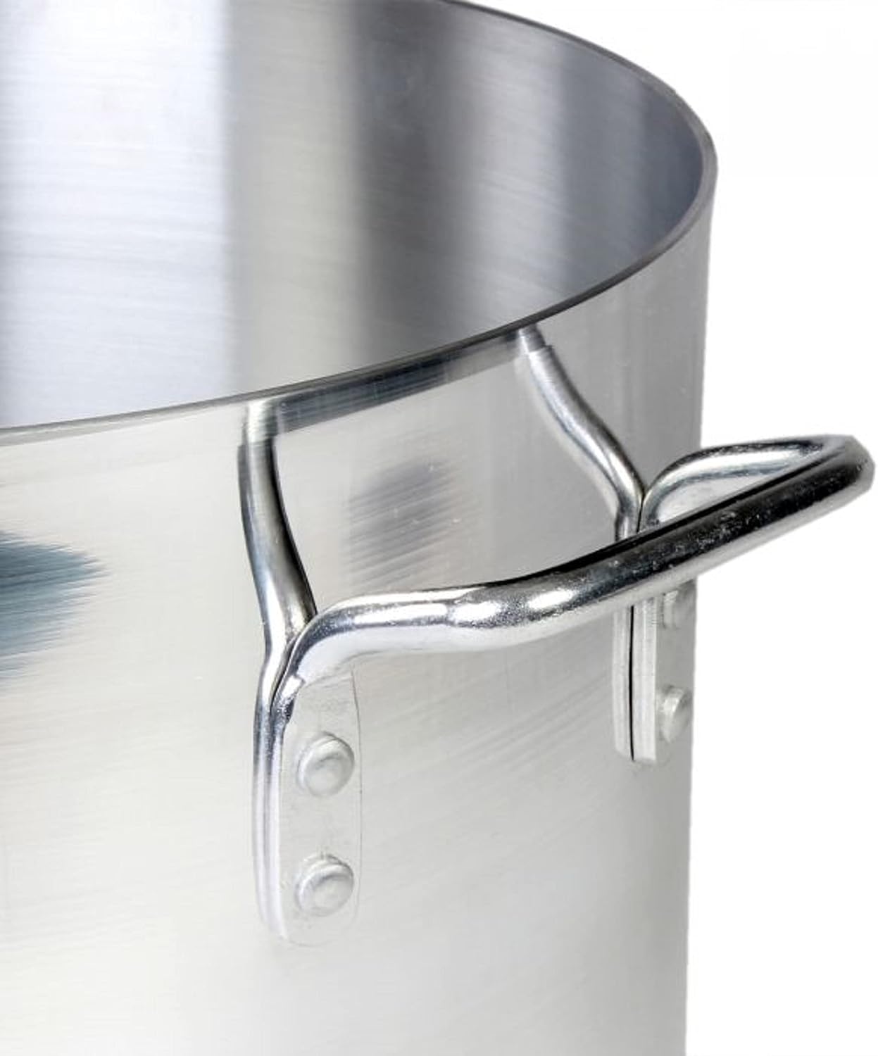 8 Quart Aluminum Sauce Pot with Mirror Finish - Versatile Cookware for Pasta, Soup, Stews, and Seafood - Ideal for Home and Restaurant Use - Dishwasher Safe