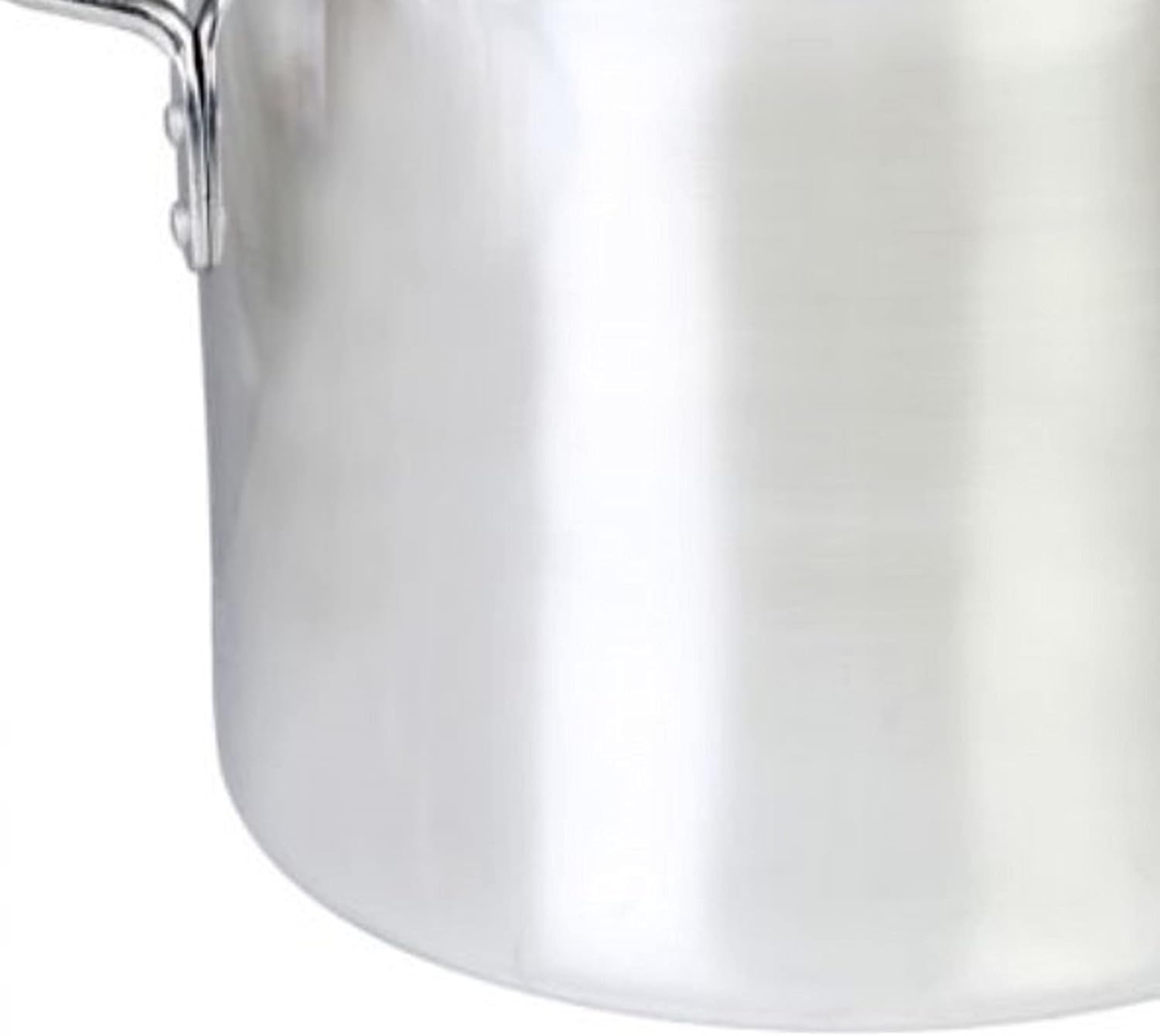 8 Quart Aluminum Sauce Pot with Mirror Finish - Versatile Cookware for Pasta, Soup, Stews, and Seafood - Ideal for Home and Restaurant Use - Dishwasher Safe