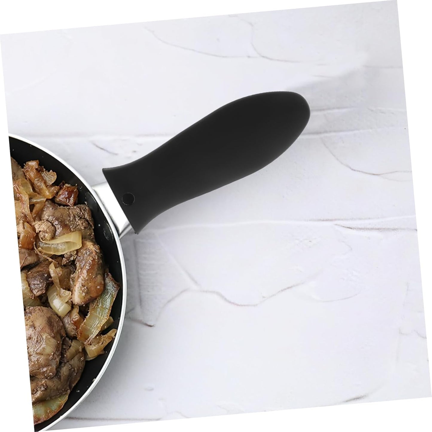 8pcs Non Slip Silicone Heat Resistant Handle Covers for Pots and Pans - Grips for Frying Skillets, Cast Iron, Cookware, Metal Pan Accessories