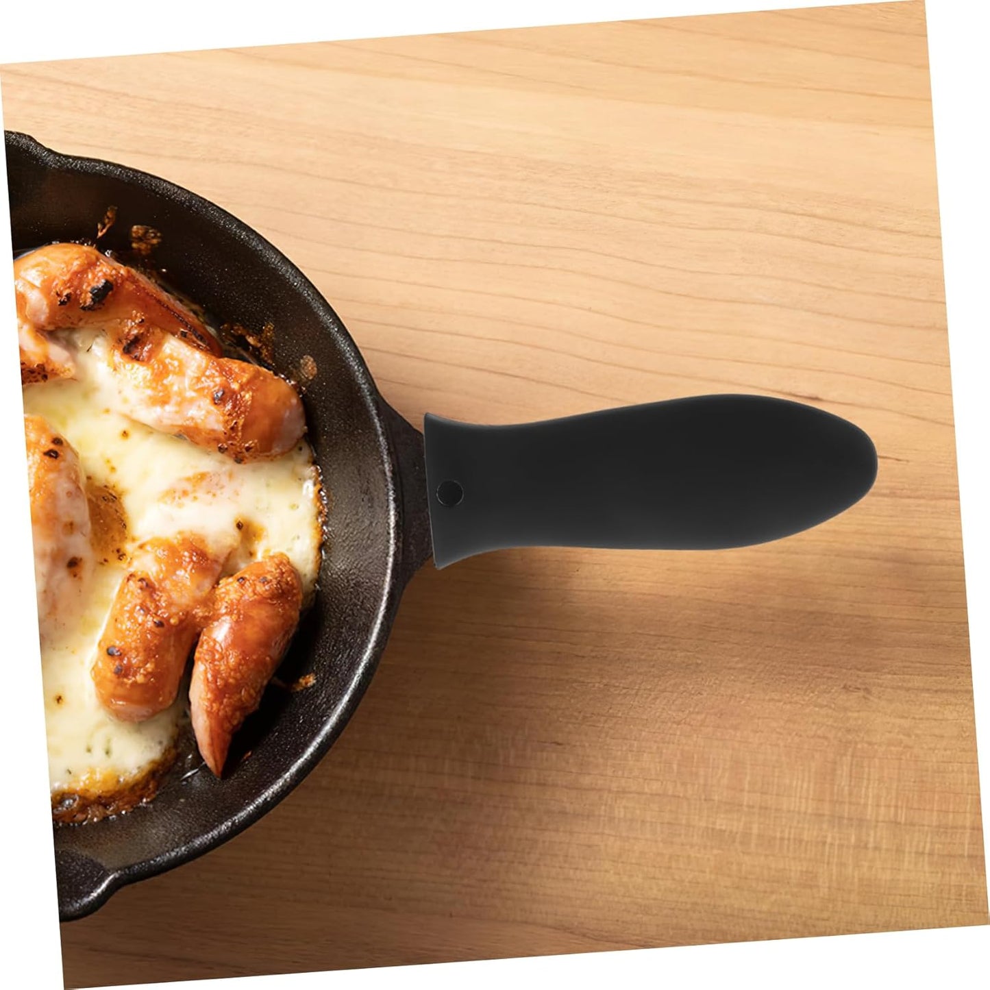 8pcs Non Slip Silicone Heat Resistant Handle Covers for Pots and Pans - Grips for Frying Skillets, Cast Iron, Cookware, Metal Pan Accessories