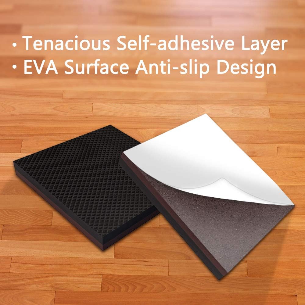 8pcs Yelanon Non Slip Furniture Pads - 6" Grippers for Hardwood Floors - Self Adhesive Rubber Feet for Furniture Legs - Anti Slide Protectors for Couch Stoppers
