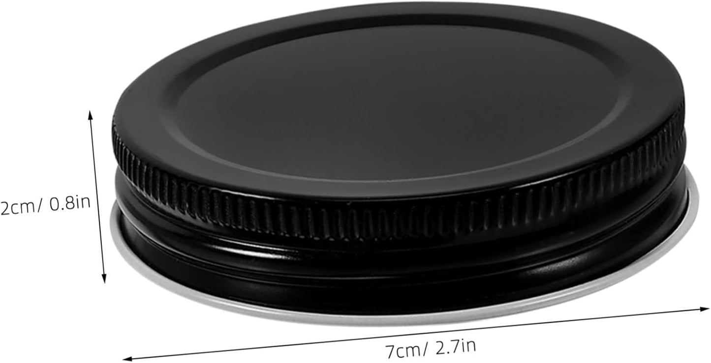 8pcs Zerodeko Mason Jar Lids - Reusable Leak-proof Sealing Canning Covers