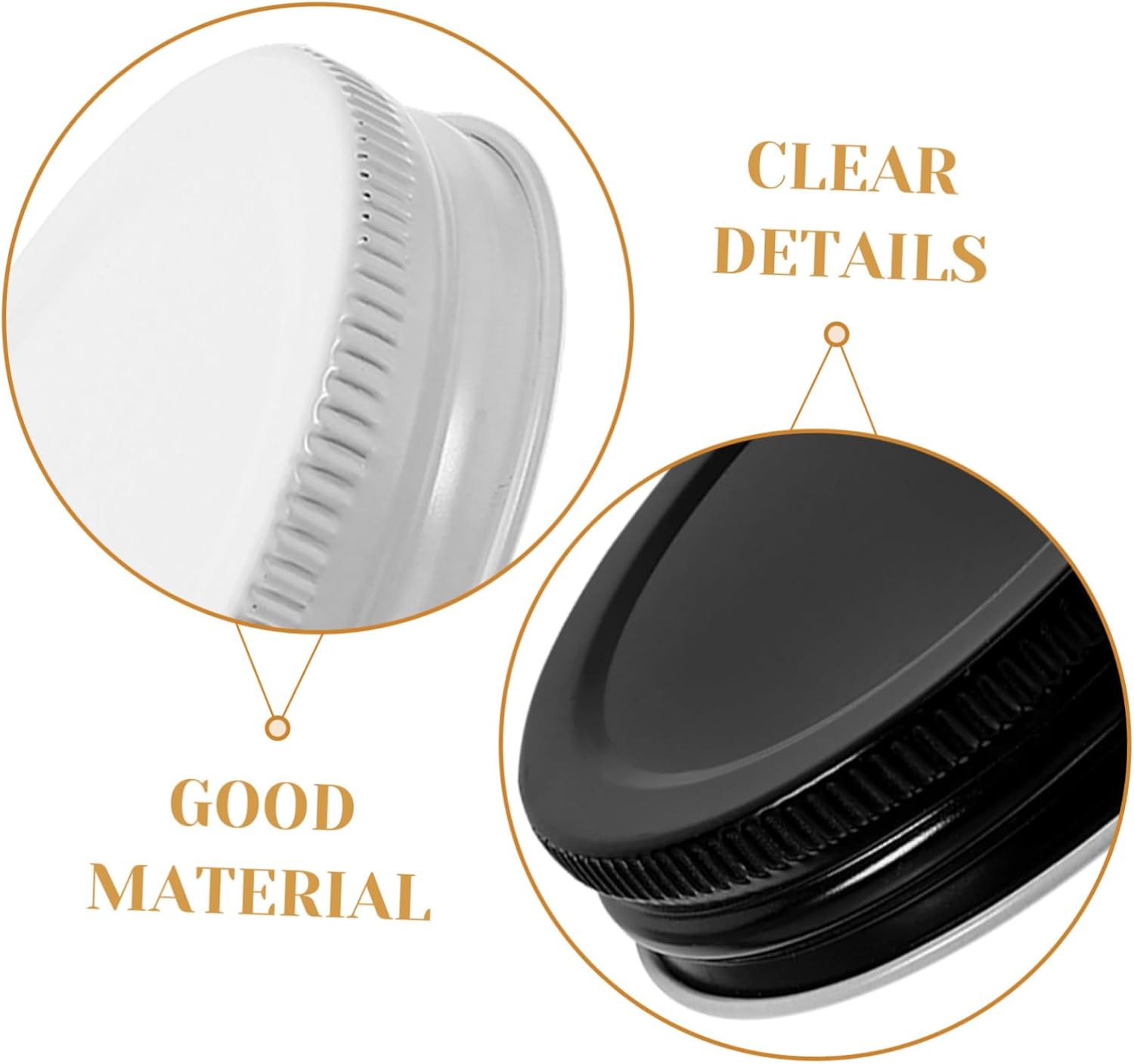 8pcs Zerodeko Mason Jar Lids - Reusable Leak-proof Sealing Canning Covers