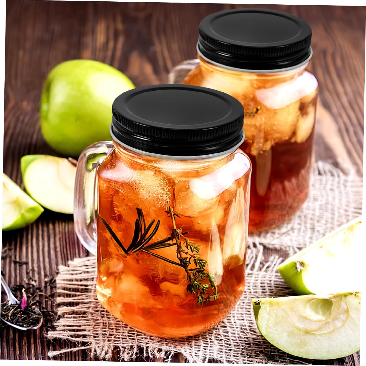 8pcs Zerodeko Mason Jar Lids - Reusable Leak-proof Sealing Canning Covers