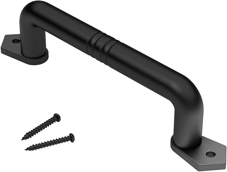 9" Black Sliding Barn Door Handle Pull for Sliding Barn Door or Gate by skysen (607)