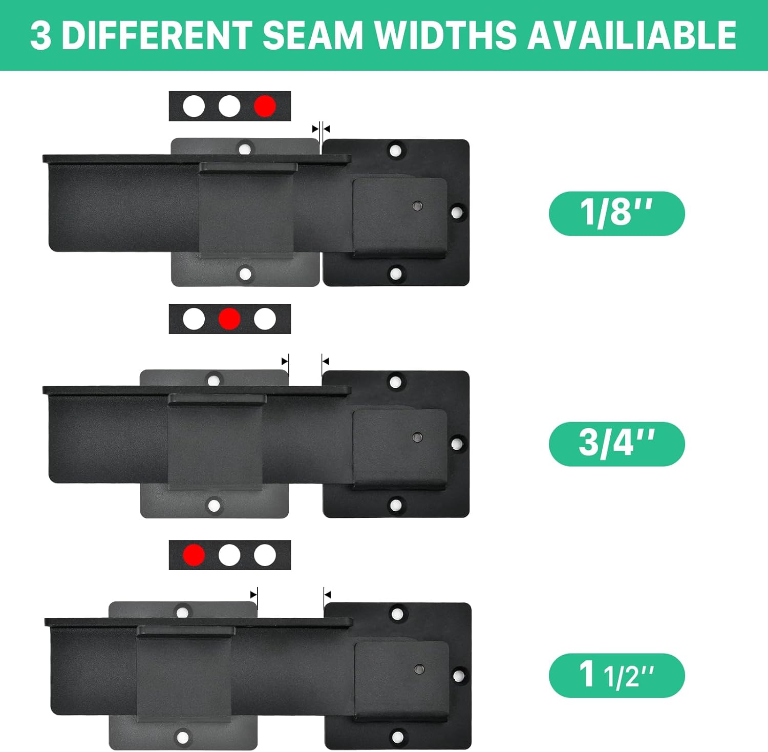 9" Flip Gate Latch Lock with 3 Padlock Hole, Heavy Duty Aluminum Alloy Barn Door Lock - Adjustable Gate Latch for Outdoor Fence, Shed, Garage - Double Sliding Swing Gate - Black