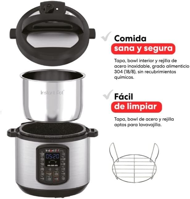 9-in-1 WANGHUI Instant Pot Duo Gourmet Electric Pressure Cooker - Versatile Multi-Cooker with 9 Functions