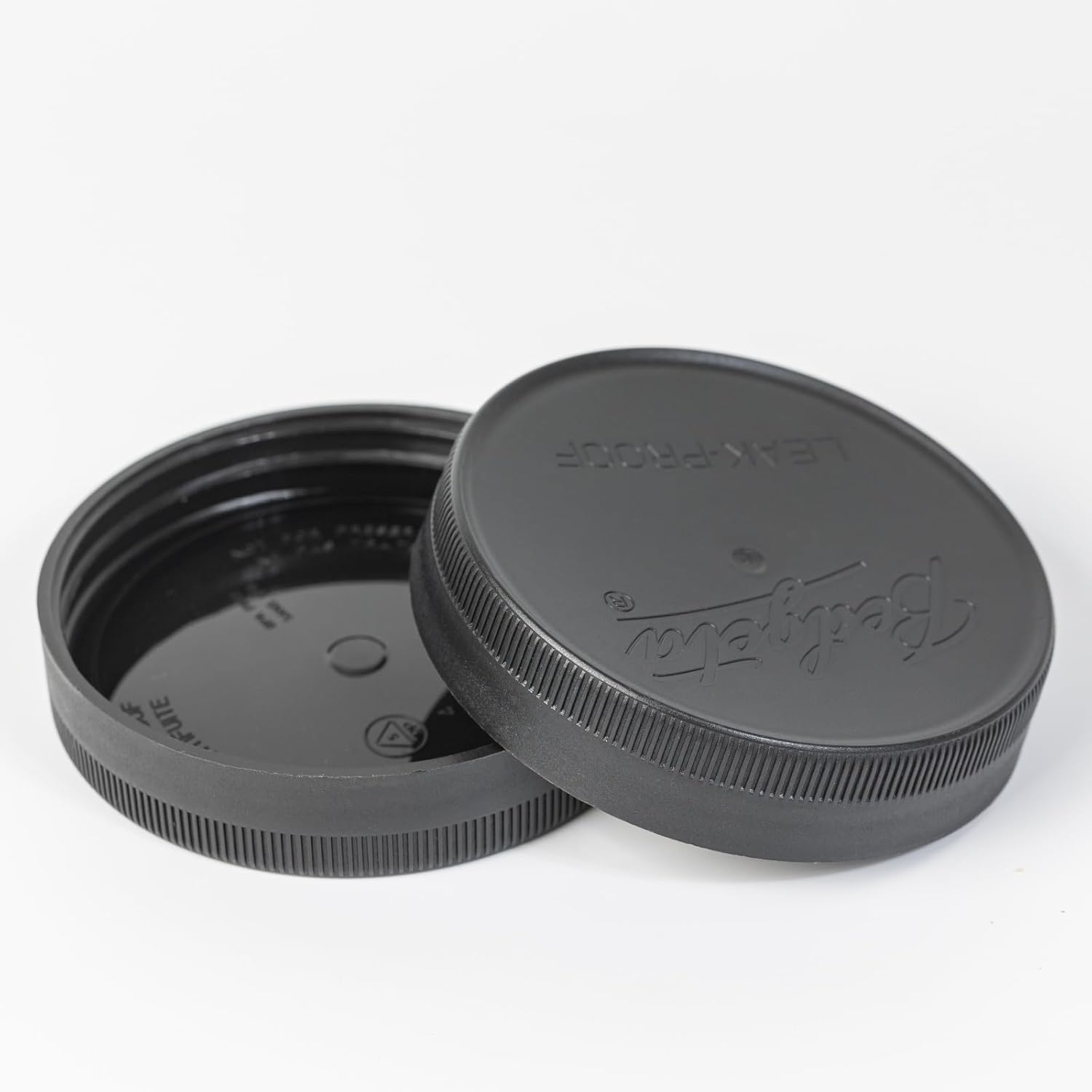 9 Pack Black Wide Mouth Plastic Mason Jar Lids for Ball, Kerr, and More - Canning Lids