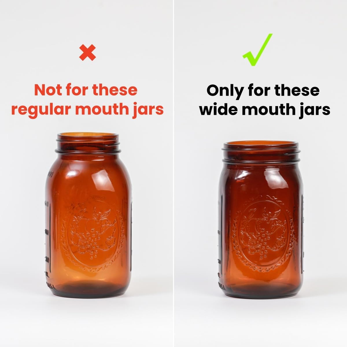 9 Pack Black Wide Mouth Plastic Mason Jar Lids for Ball, Kerr, and More - Canning Lids