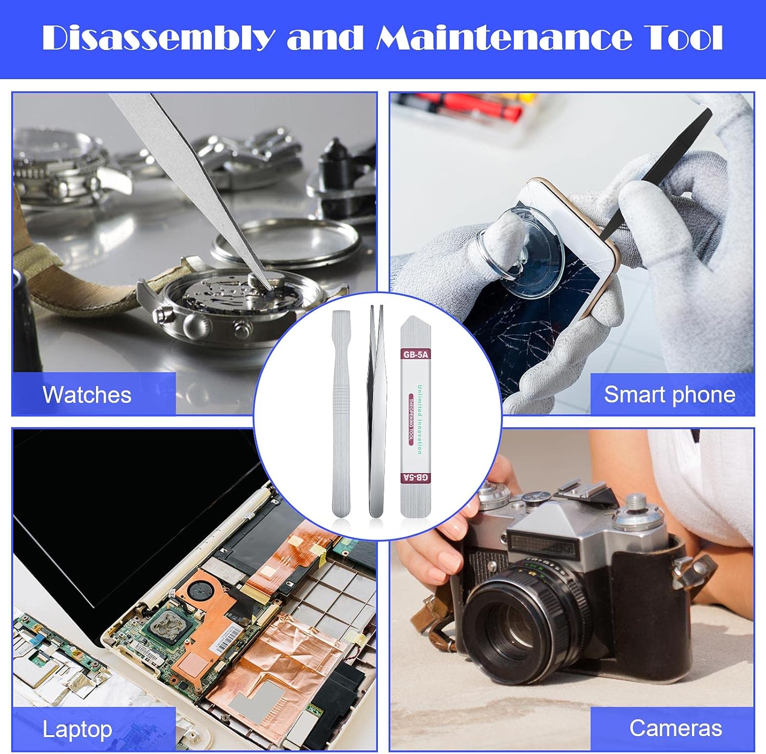 9-Piece Plastic Scraper Set for Cleaning and Removing Stickers, Labels, Oil Stains, and Dirt - Carbon Fiber Non-Scratch Tools