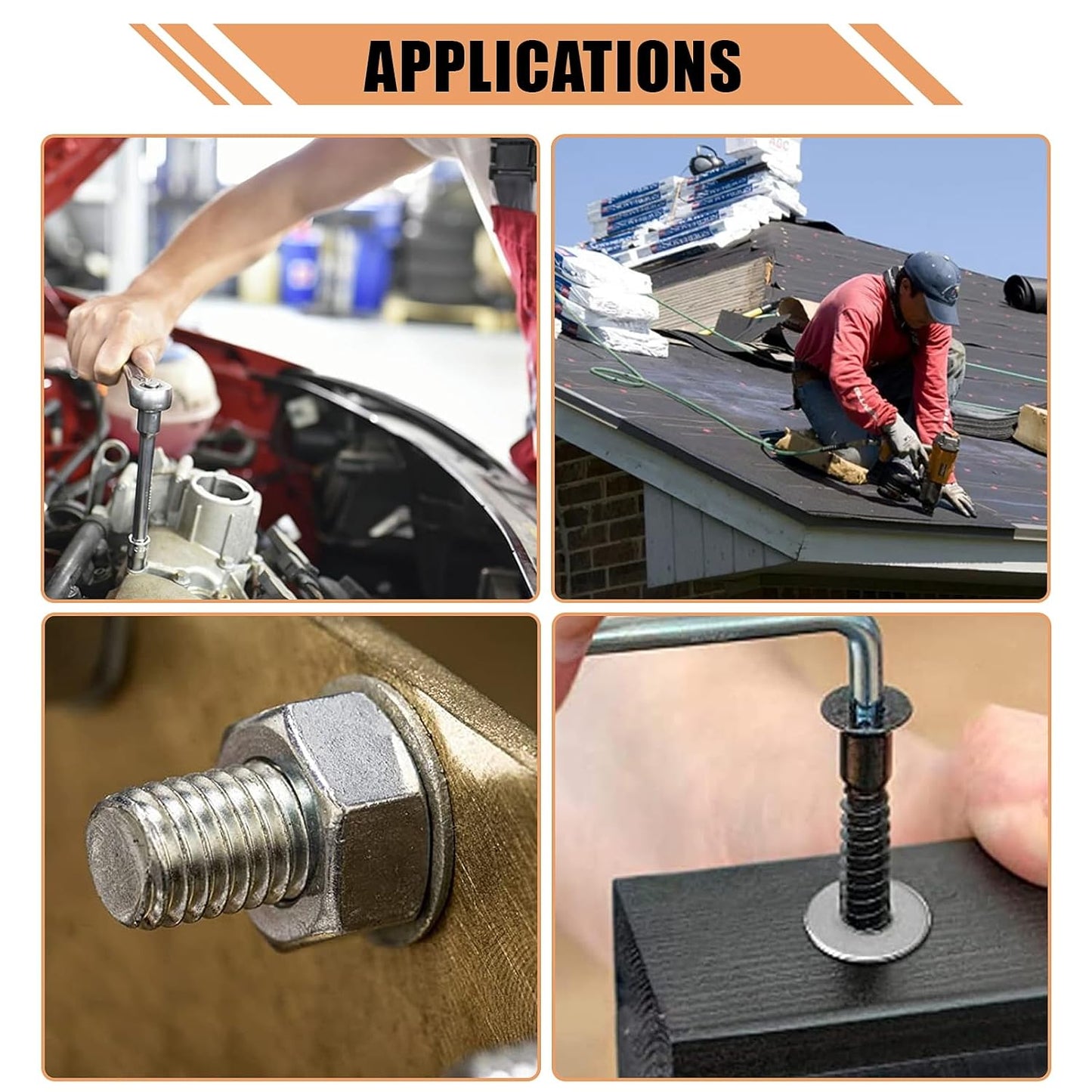 900 Piece Stainless Steel Flat Washers Kit - 304 Stainless Steel Assorted Sizes (M2-M12) for Industrial Use with Screws and Bolts - WildKart