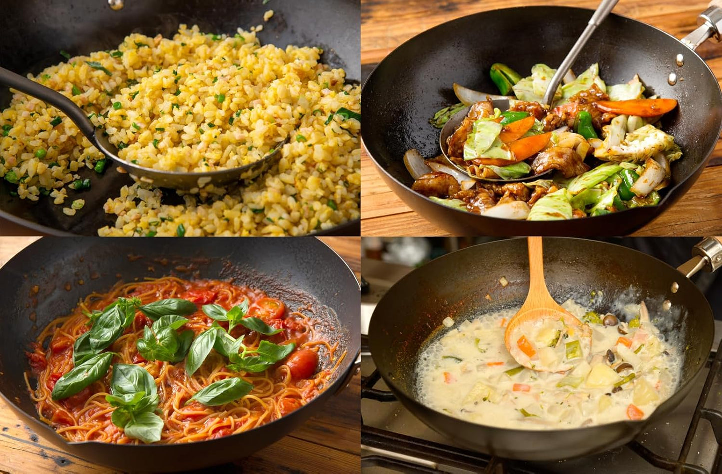 9.4 Inch River Light Iron Frying Pan from Japan - Induction Compatible Wok