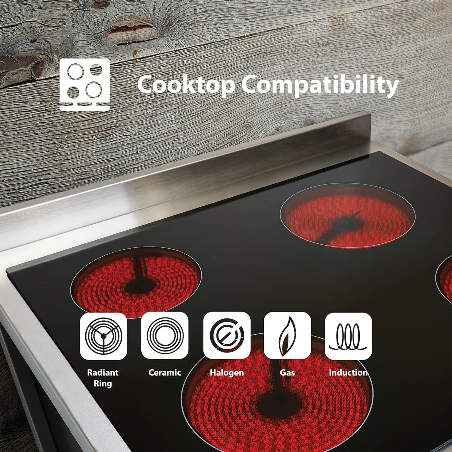 9.5 Inch Swiss Diamond Nonstick Stainless Steel Fry Pan - Induction Ready, Oven and Dishwasher Safe